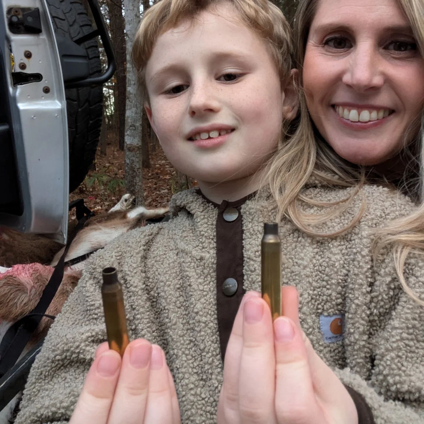 Wyatt had the best time today with his cousins.

He was able to harvest 2 deer and as a responsible hunter does, called the harvest into the wildlife commission.🦌🦌

Thrilled he is learning life skills 💜